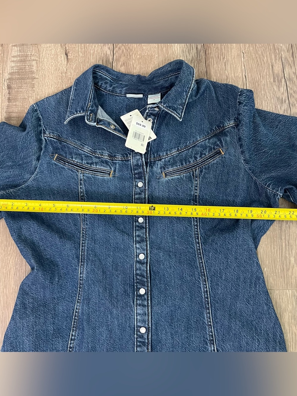 Levi's Women's Rinoa Denim Dress Size L Cotton 100% - Picture 6 of 16